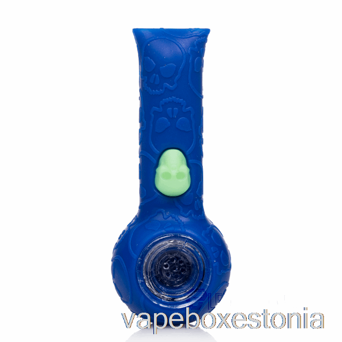 Vape Box Estonia Stratus Silikoon Kolju Hand Pipe Navy / Uv Bee (sinine / Uv Green Bee)